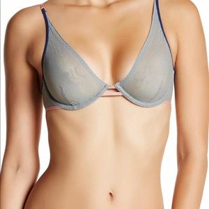 Free People Rose over run underwire 36C NWT